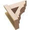 Ekena Millwork 6-in W x 14-in D x 14-in H Balboa Trad Rough Cedar Woodgrain TimberThane Outlooker, Primed Tan OUTUR060X14X14BOA04RCPR - alternate 2